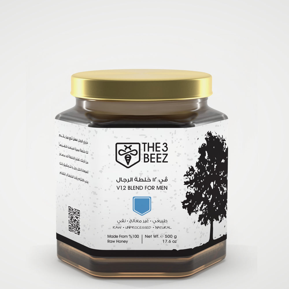 عسل ڤي 12 خلطة الرجال - 500 غرام - The3Beez