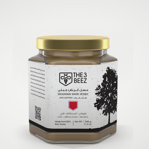 White Mountain Honey with Saffron - 500 g - The3Beez
