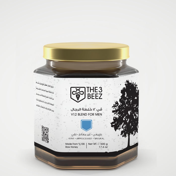 V12 Men's Blend Honey - 500 g - The3Beez
