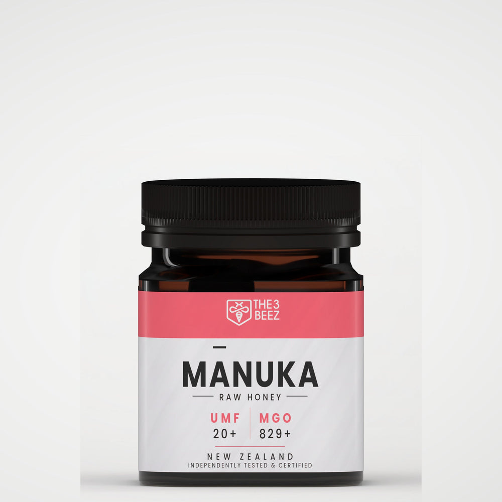 Certified Manuka Honey - UMF +20 - MGO +829 - 250 g - The3Beez